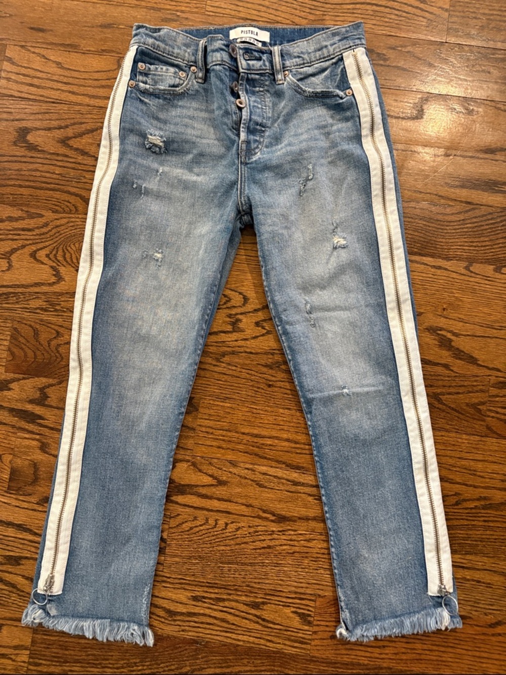 Pistola Light Blue Denim Jeans
Size 26w